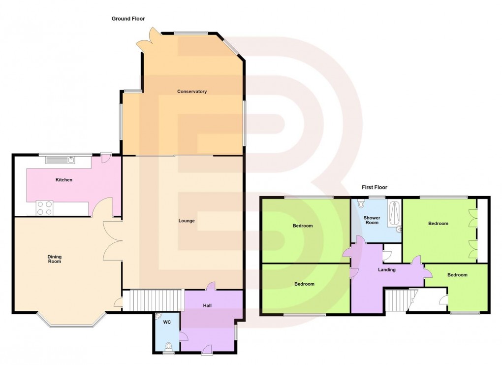 Floorplan for Teasel Close, Rugby