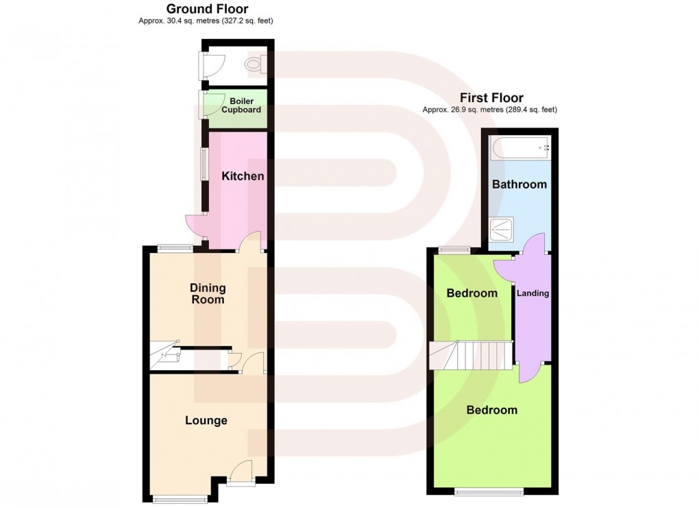 Floorplan for Houston Road, Rugby