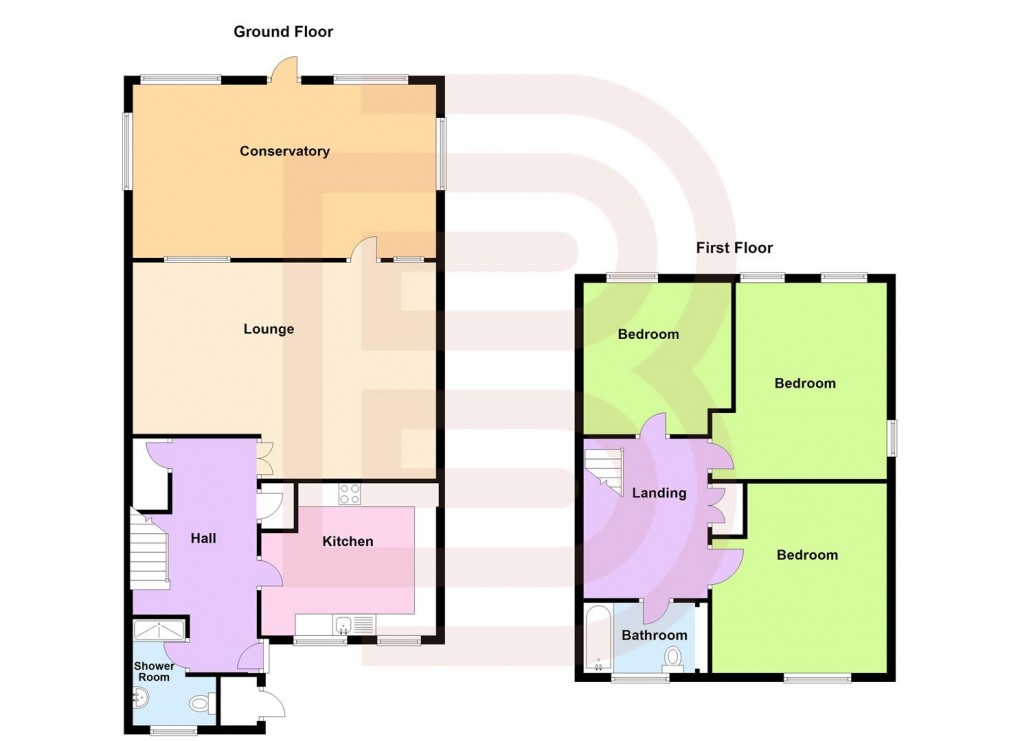 Floorplan for Robertson Close, Clifton Upon Dunsmore, Rugby