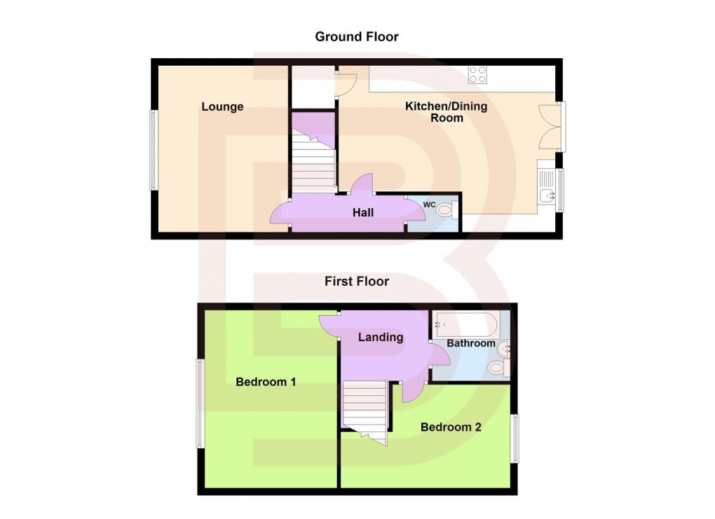 Floorplan for Tower Road, Rugby