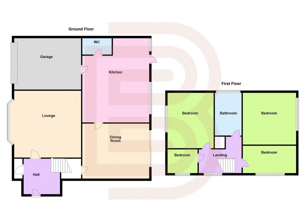 Floorplan for Sorrel Drive, Boughton Vale, Rugby