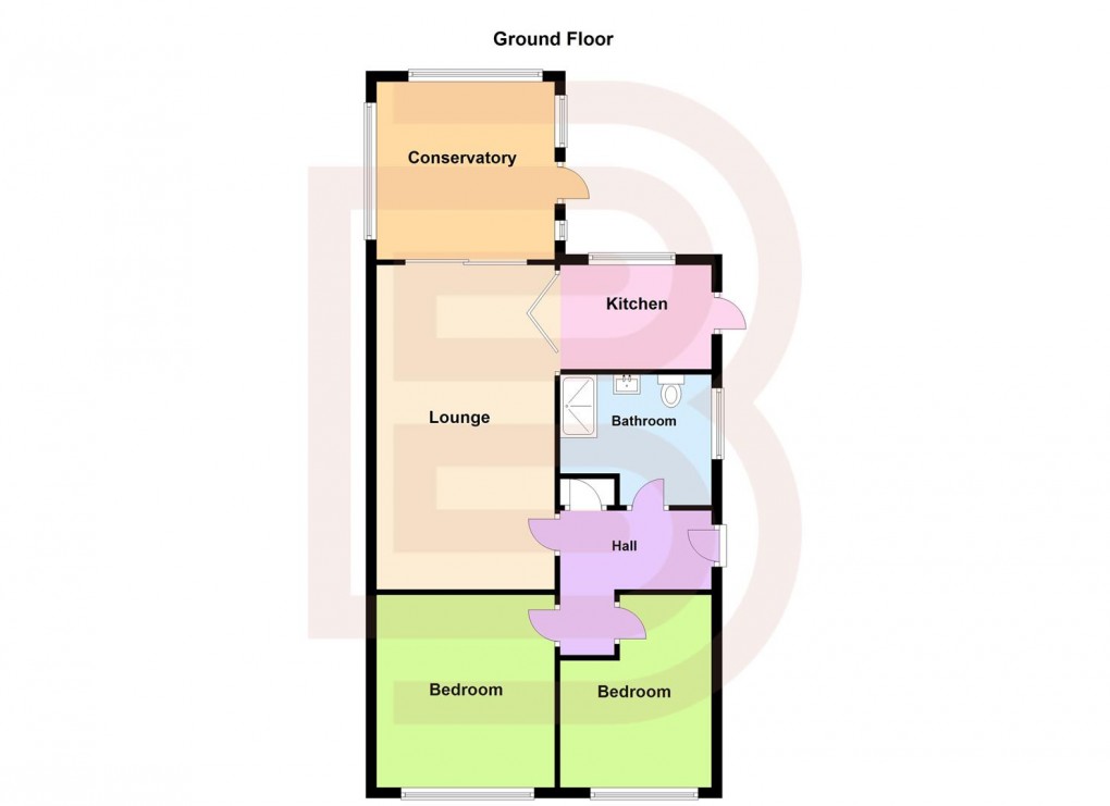 Floorplan for Wolsey Road, Woodlands, Rugby