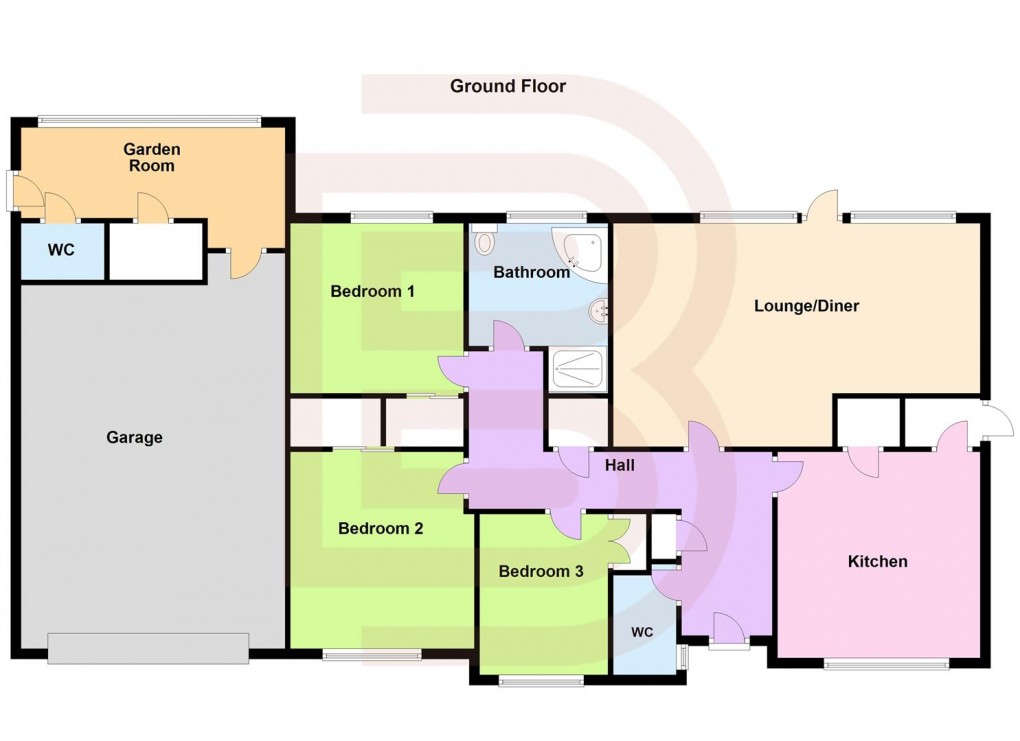 Floorplan for Old Rectory Close, Churchover, Rugby