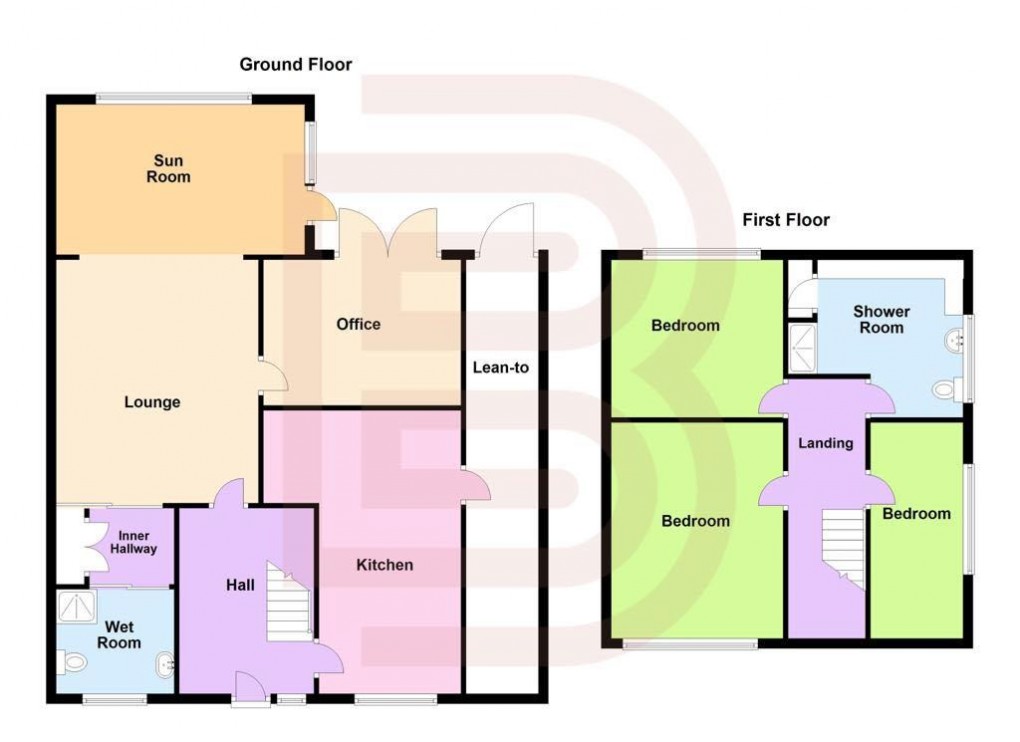 Floorplan for Dickens Road, Hillside, Rugby