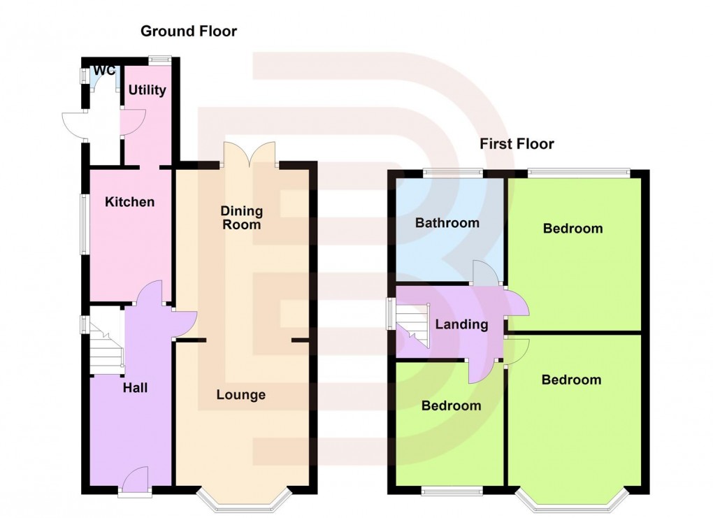 Floorplan for Catesby Road, Rugby