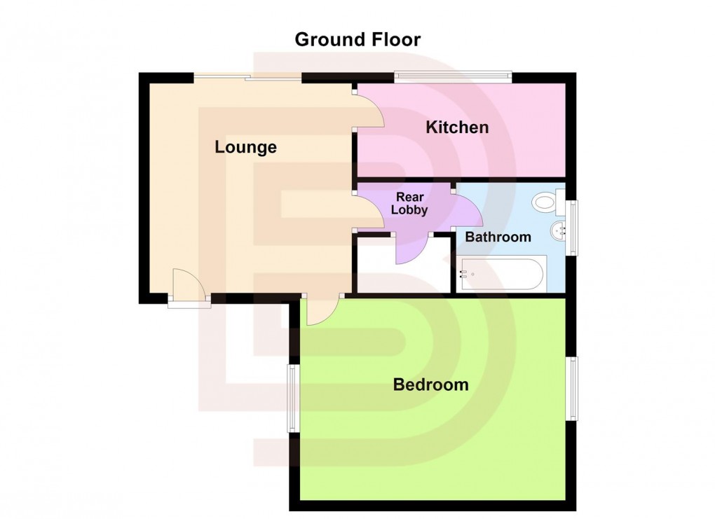 Floorplan for Willow Tree Gardens, School Street, Hillmorton, Rugby