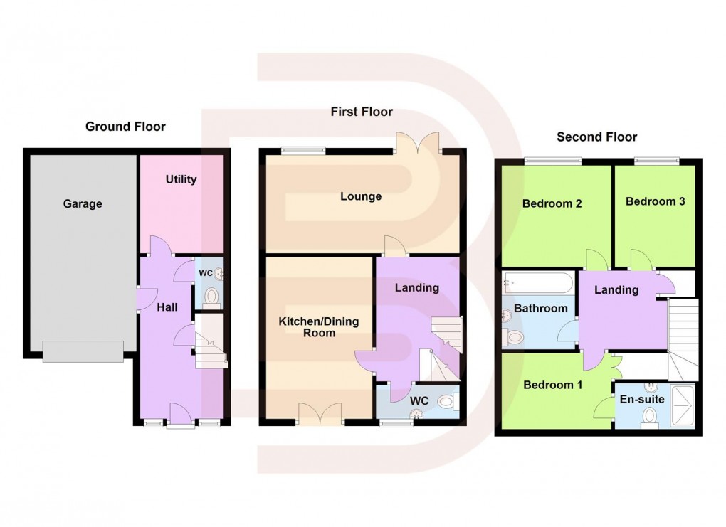 Floorplan for Wynne Crescent, Rugby