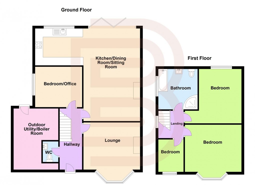 Floorplan for Kings Newnham Road, Church Lawford, Rugby