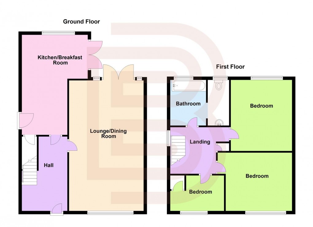 Floorplan for Constable Road, Hillmorton, Rugby