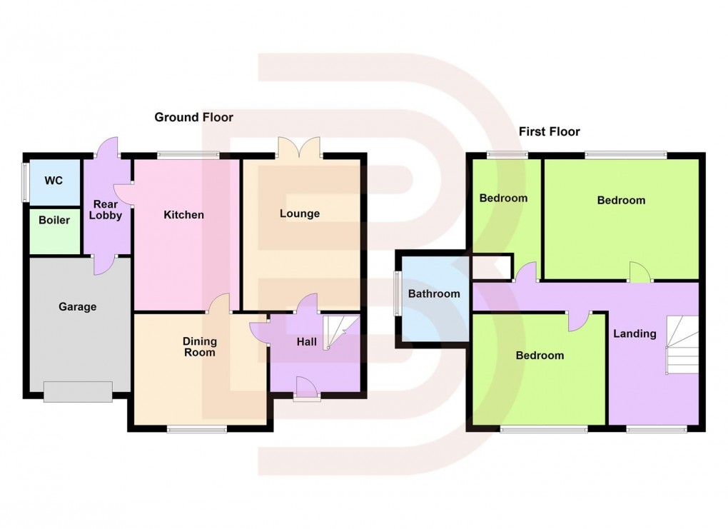 Floorplan for Wordsworth Road, Rugby