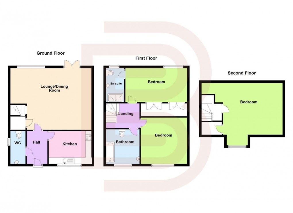 Floorplan for Willow Gardens, Long Lawford, Rugby