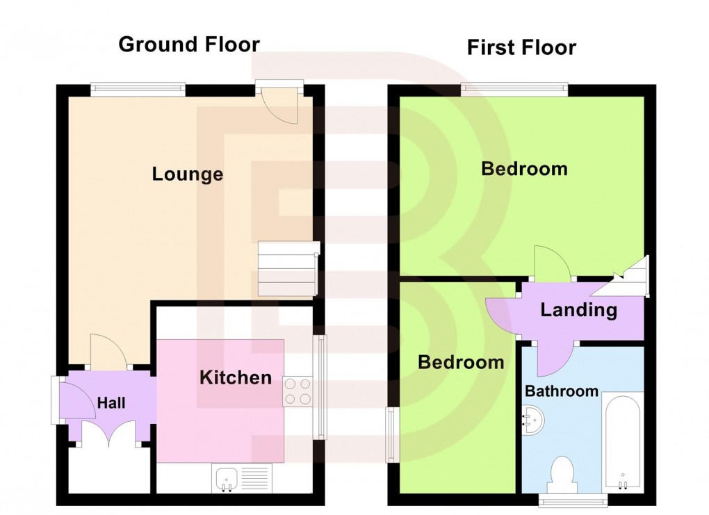 Floorplan for Great Borne, Brownsover, Rugby