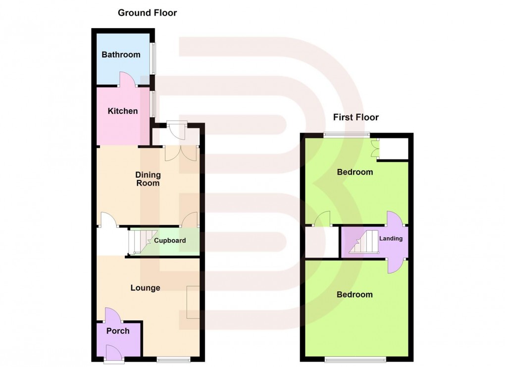 Floorplan for Frederick Street, Rugby