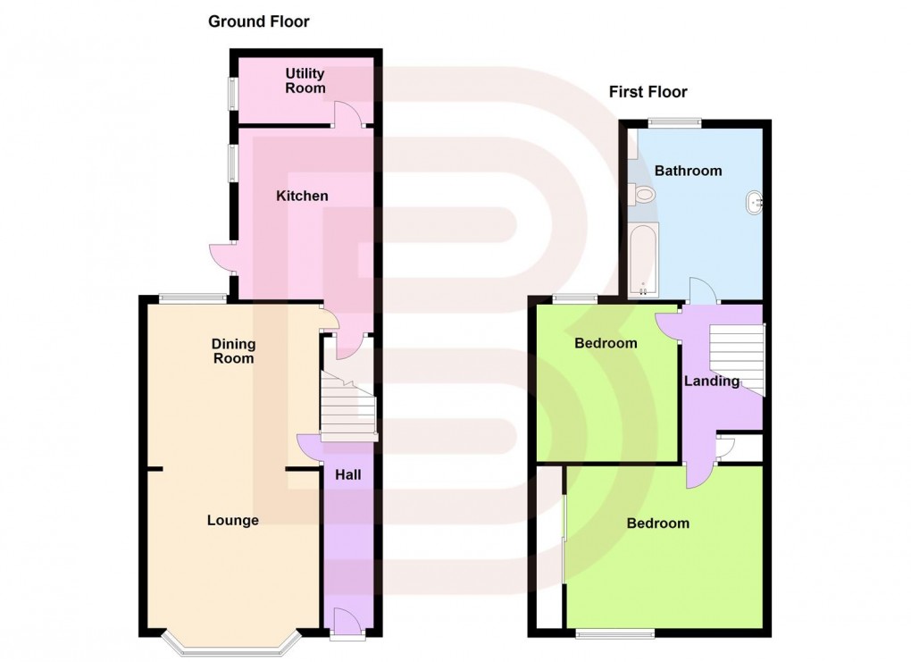 Floorplan for Craven Road, Rugby