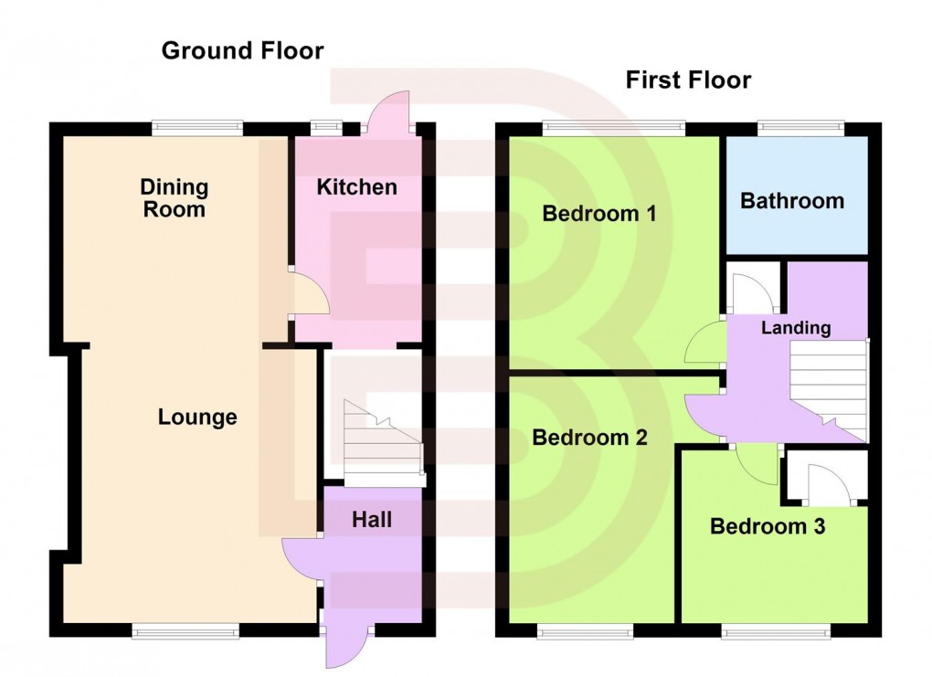 Floorplan for Coton Road, Hillmorton, Rugby