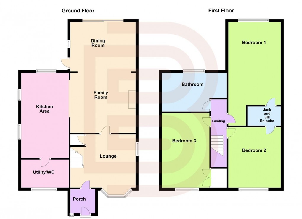 Floorplan for Southey Road, Shakespeare Gardens, Rugby