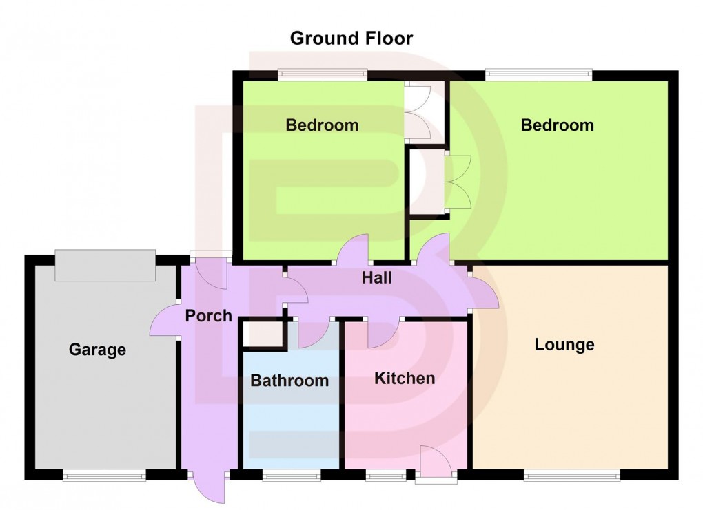 Floorplan for Brays Close, Brinklow, Rugby