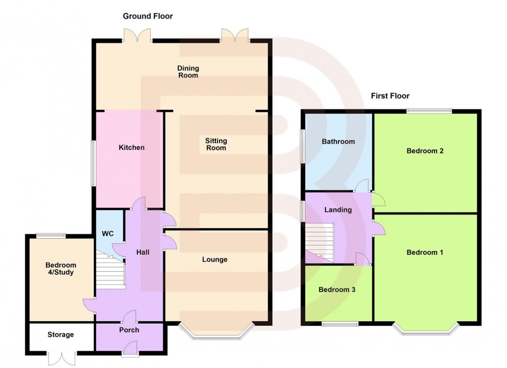 Floorplan for Richmond Road, Rugby