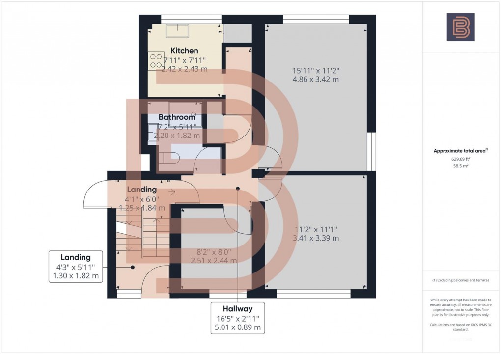 Floorplan for Princes Street, Rugby