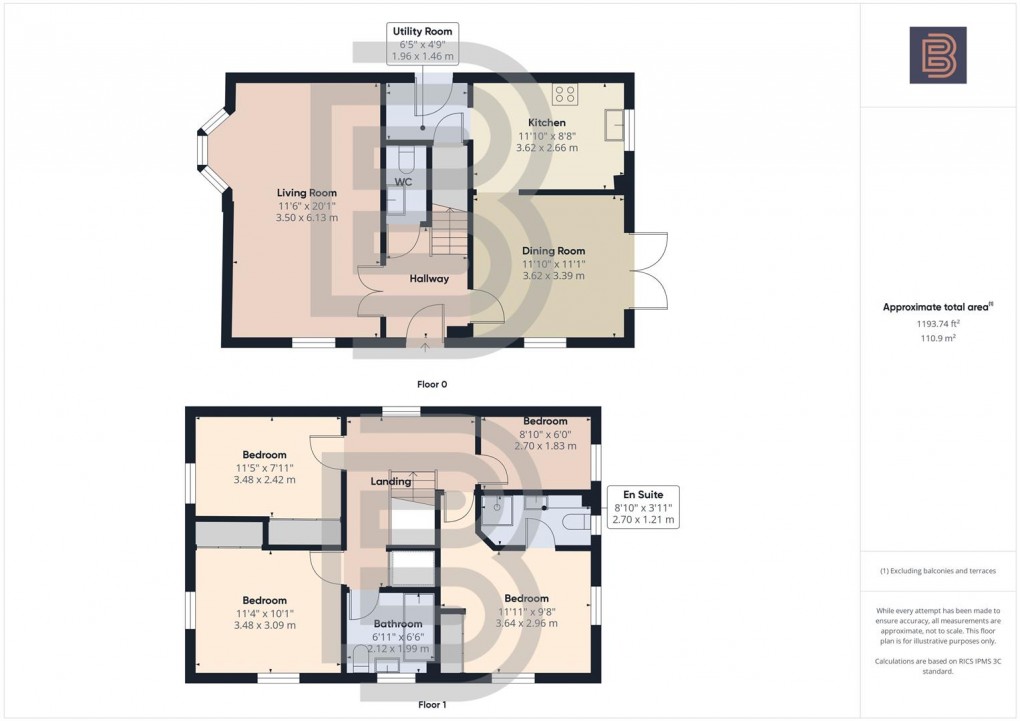 Floorplan for Longstork Road, Coton Park, Rugby