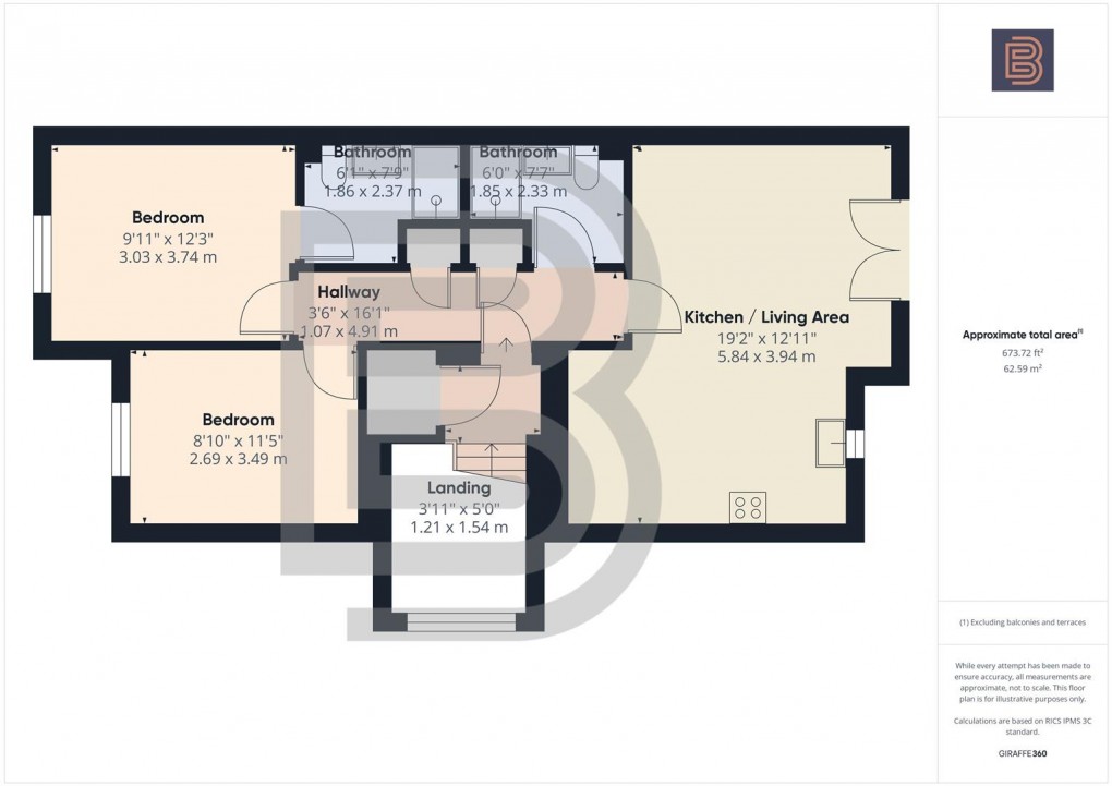 Floorplan for Garden House, Hillmorton Road, Rugby