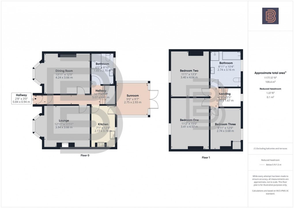 Floorplan for Cambridge Street, Rugby