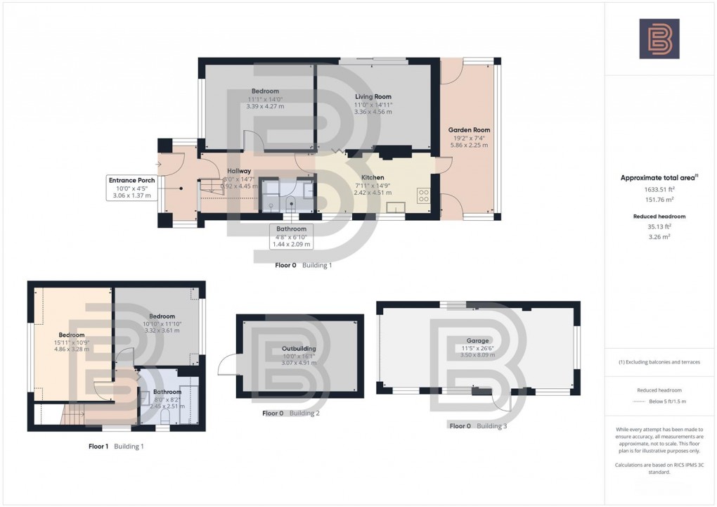 Floorplan for Livingstone Avenue, Long Lawford, Rugby