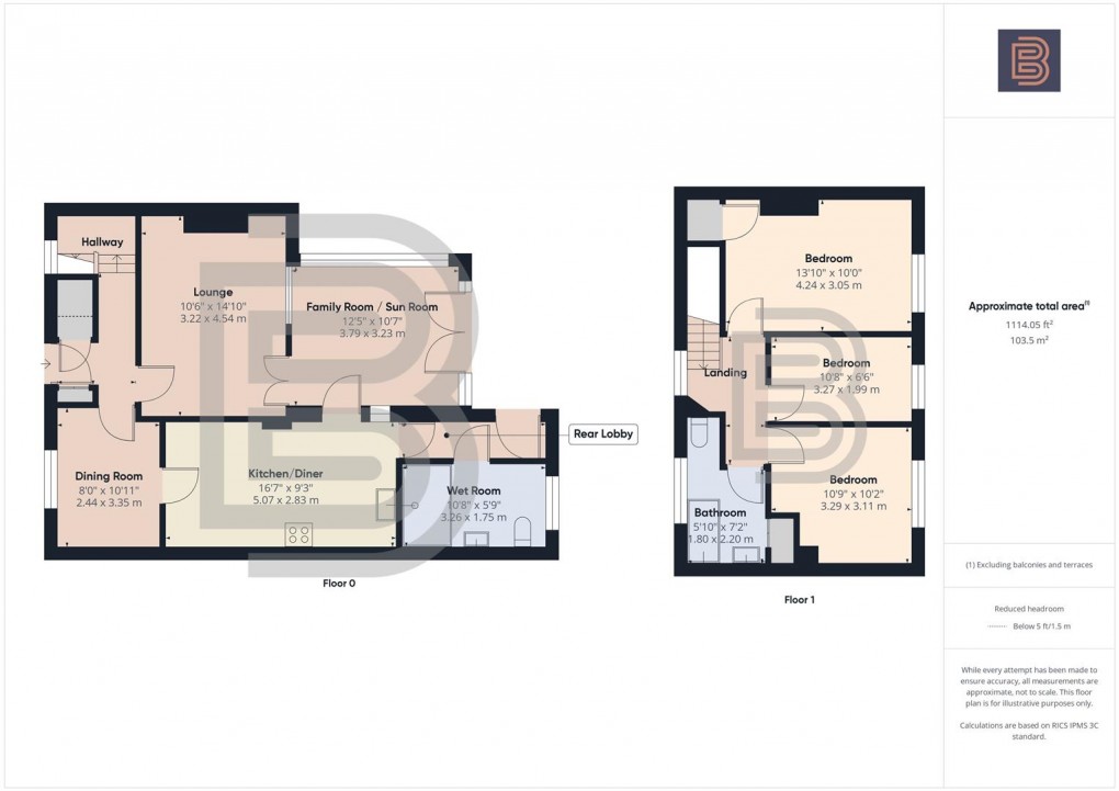 Floorplan for St. Annes Road, Rugby