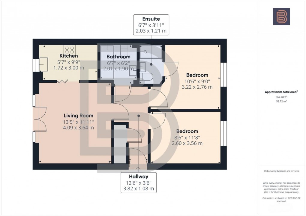 Floorplan for Kirkistown Close, Rugby