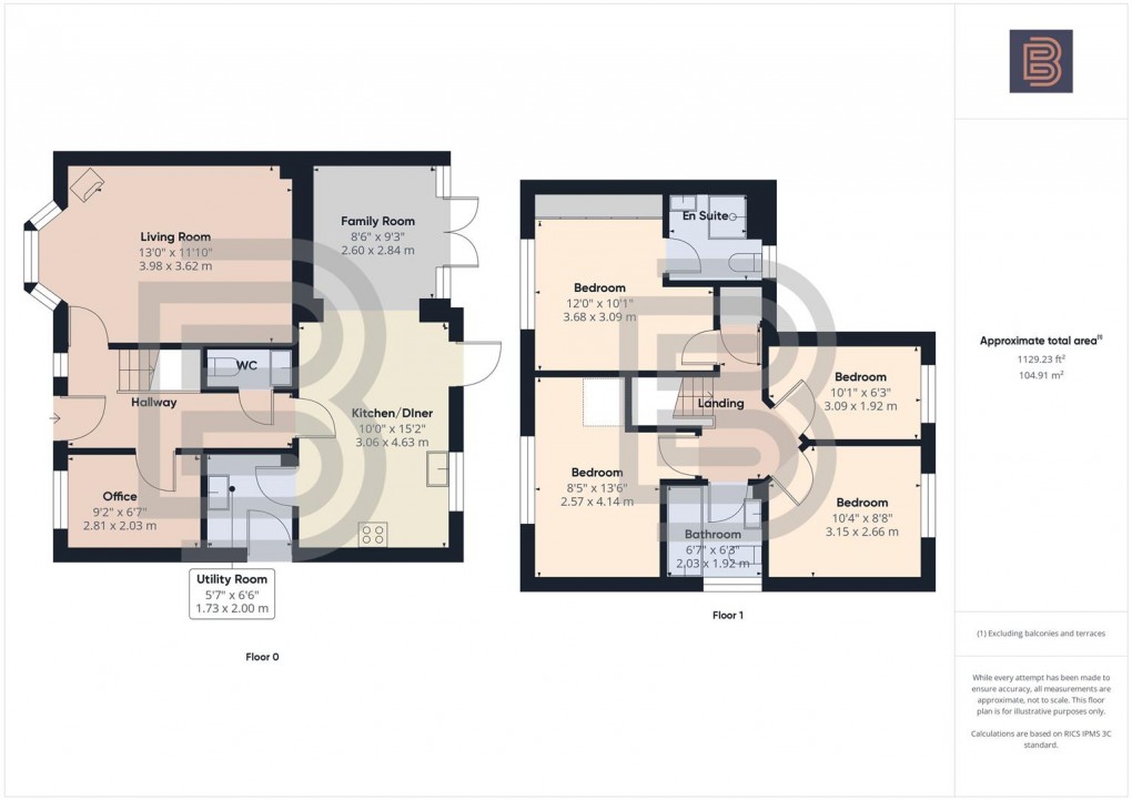 Floorplan for Elder Avenue, Eden Park, Rugby