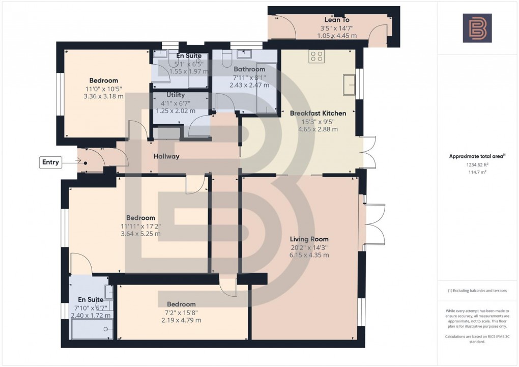 Floorplan for Station Road, Clifton Upon Dunsmore, Rugby