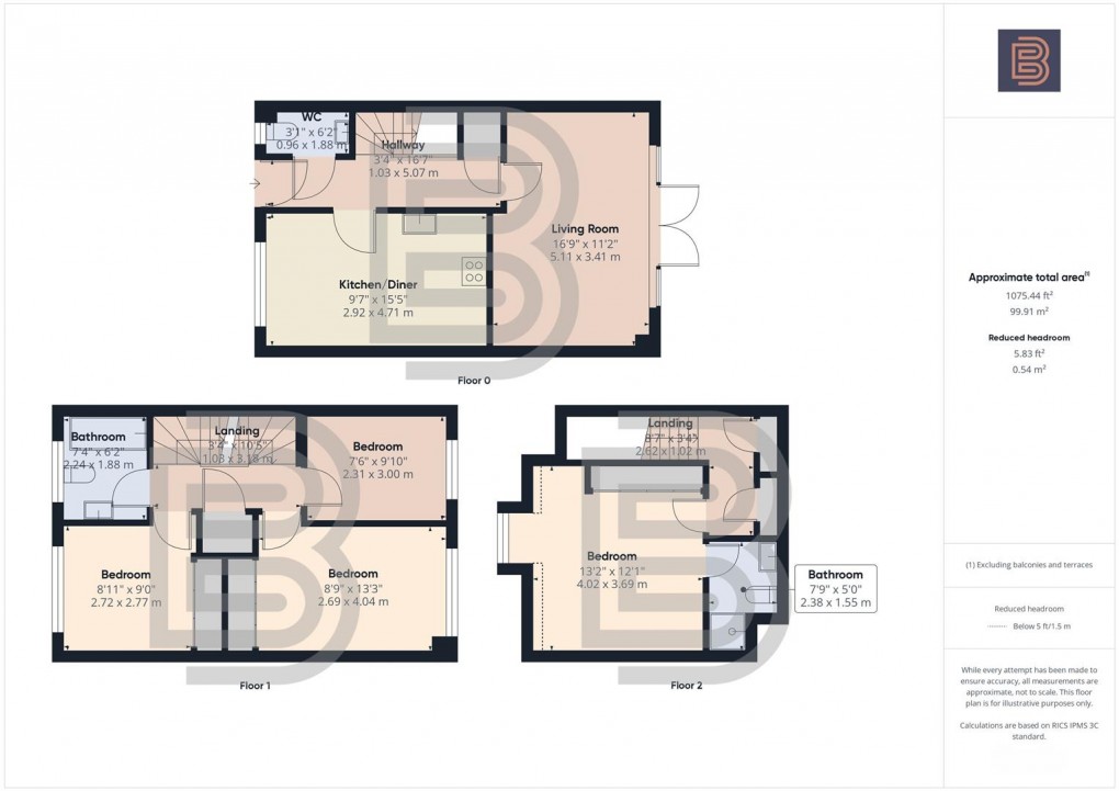 Floorplan for Near Birch Road, Houlton, Rugby