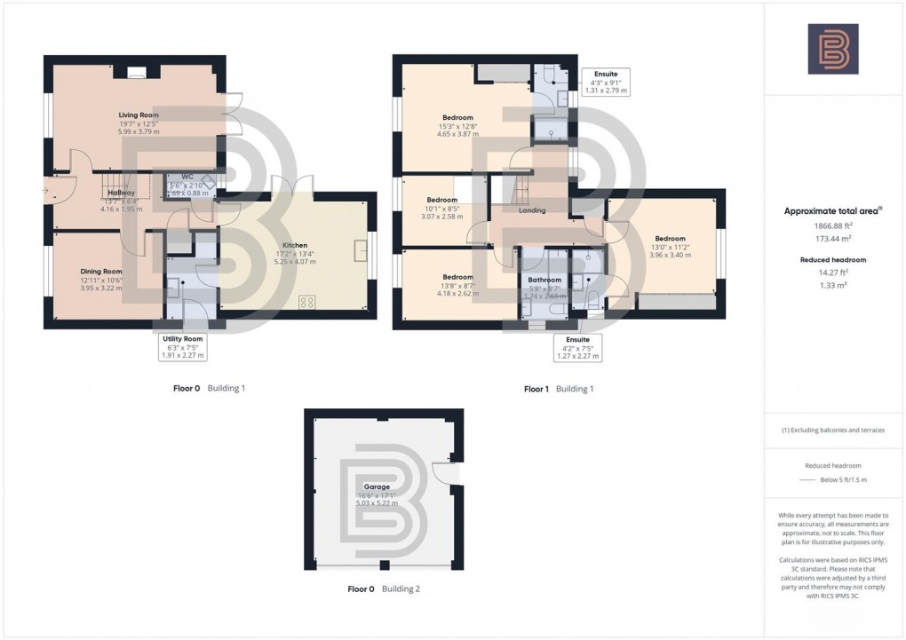 Floorplan for Old Inn Court, Lilbourne, Rugby