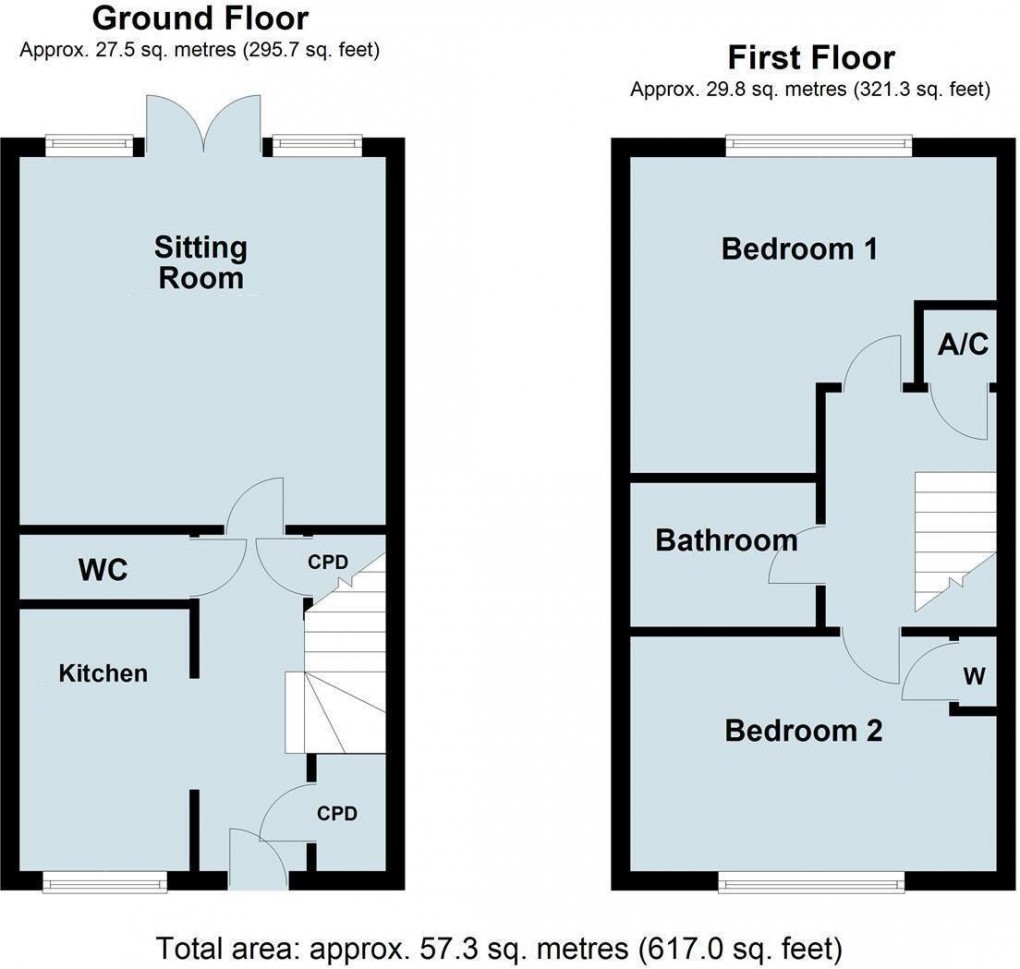 Floorplan for Ewart Place, Cawston, Rugby